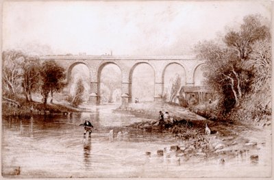 Wetheral Bridge, 1836 door John Wilson Carmichael